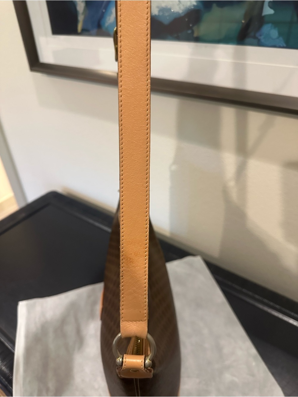 Celine Brown and Tan Shoulder Bag - Picture 9 of 12